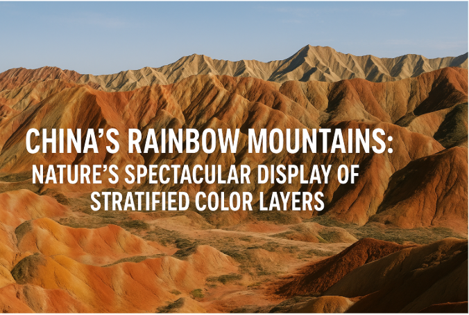 China’s Rainbow Mountains: Nature’s Spectacular Display of Stratified Color Layers
